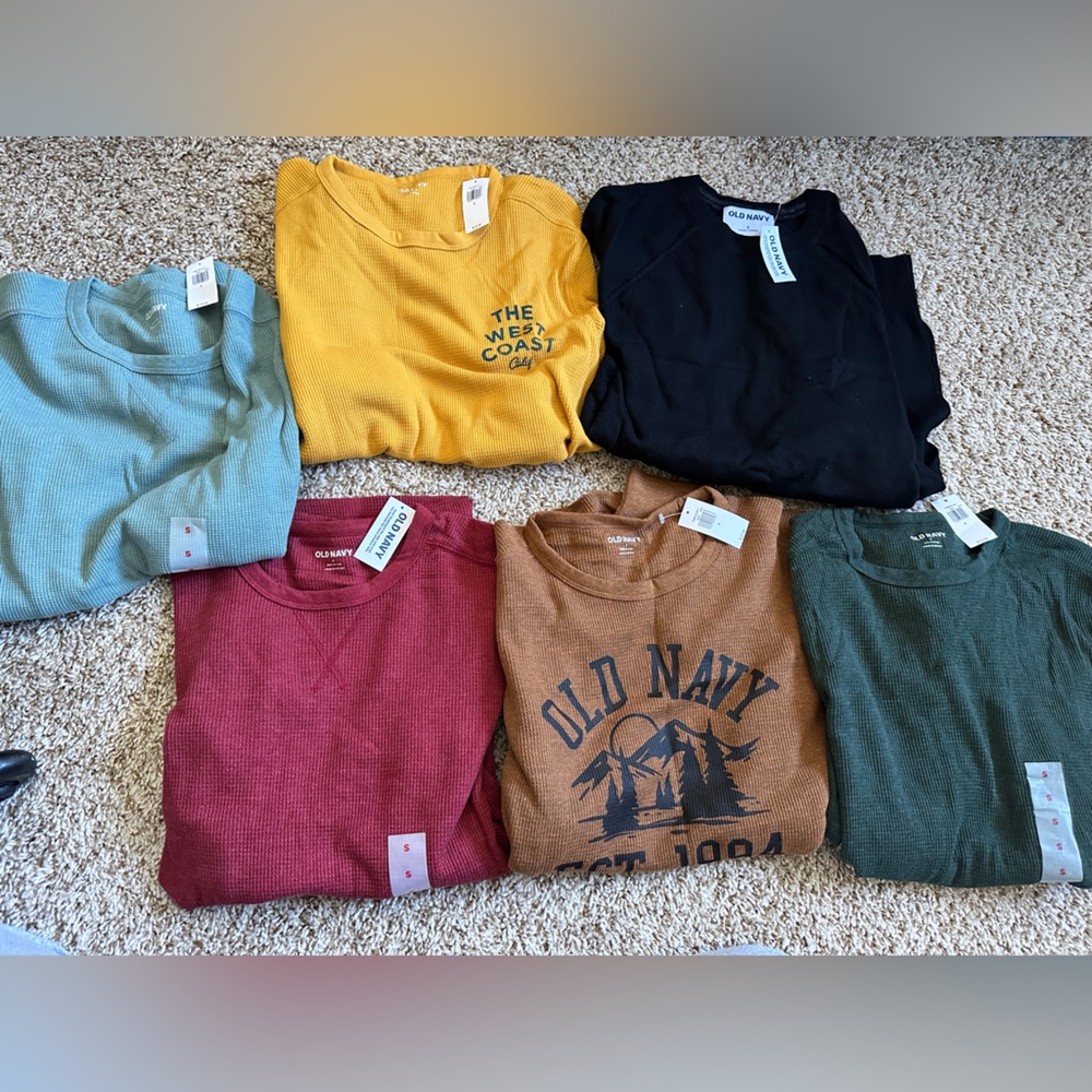 Everything with tags, full sleeve, Moving sale.